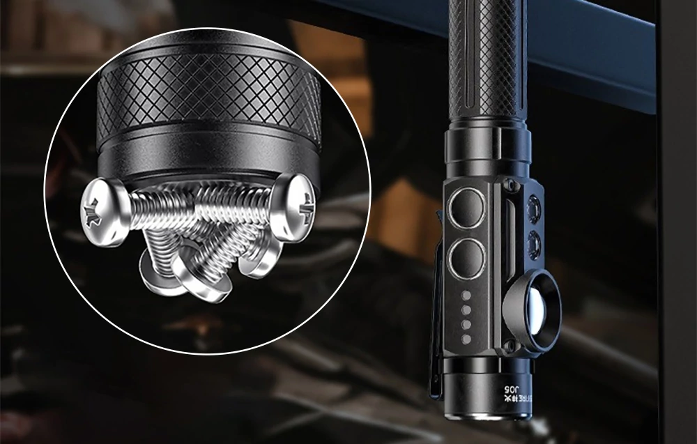 Zseblámpa Superfire J05 – 380+450 lm, 4 mód – UV 365 nm ellenőrzéshez