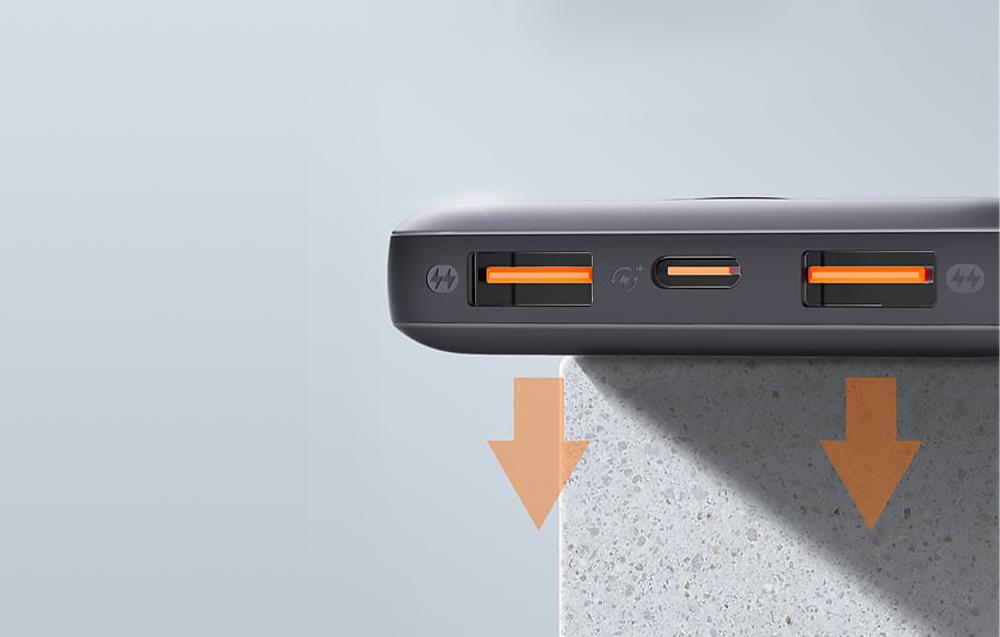 LDNIO P10 extra vékony 10000mAh powerbank - szürke