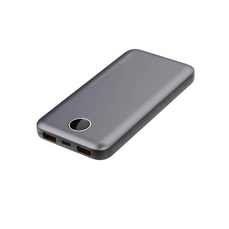 LDNIO P10 extra vékony 10000mAh powerbank - szürke