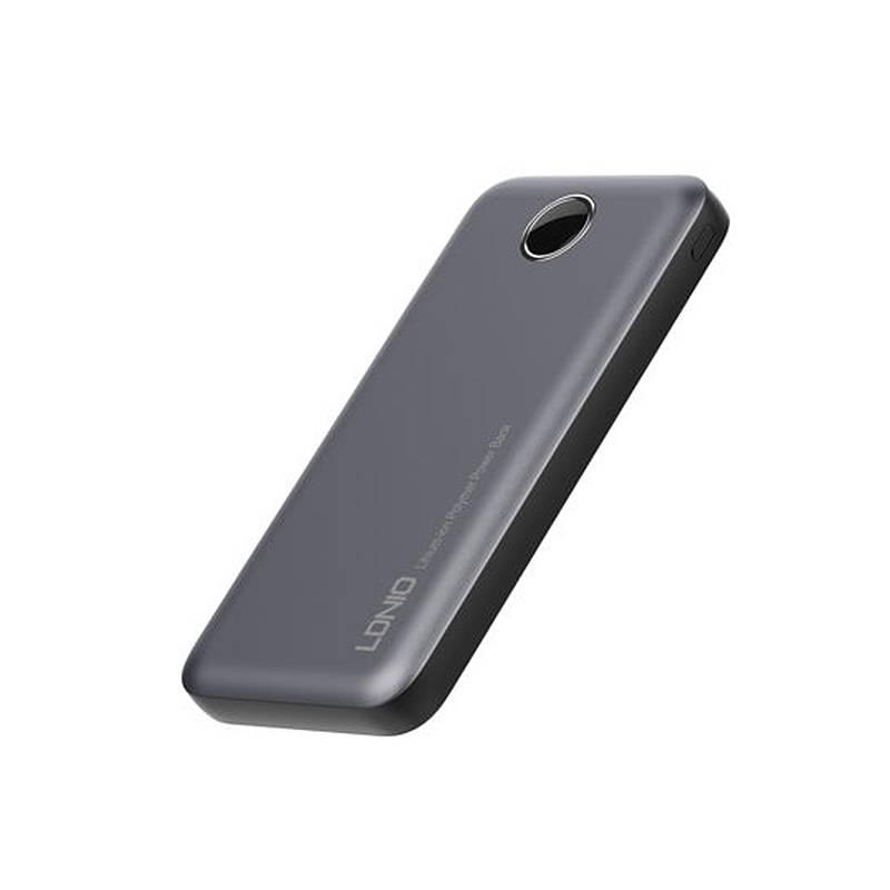 LDNIO P10 extra vékony 10000mAh powerbank - szürke
