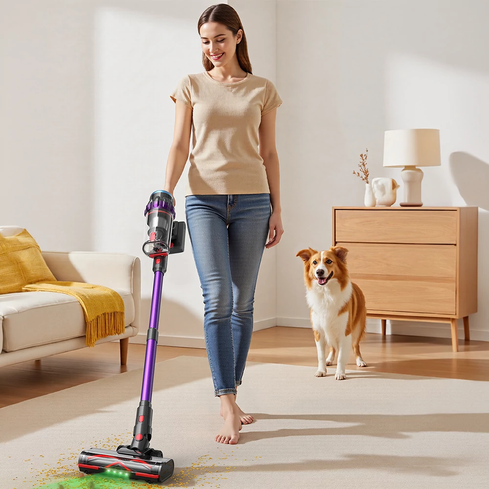 lubluelu G10 vezeték nélküli porszívó – Könnyű, 2,2 kg-os kialakítás teleszkópos csővel