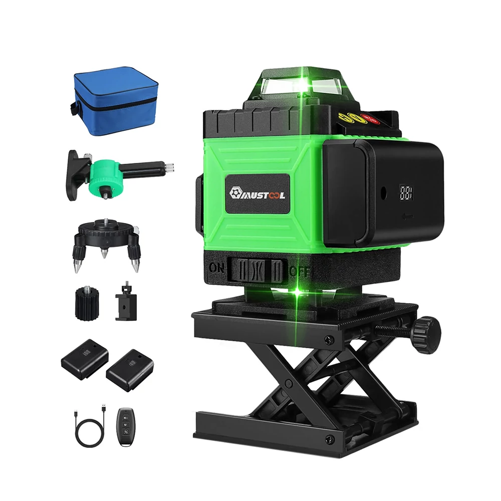 MUSTOOL 4D 16 Line Green Laser Level