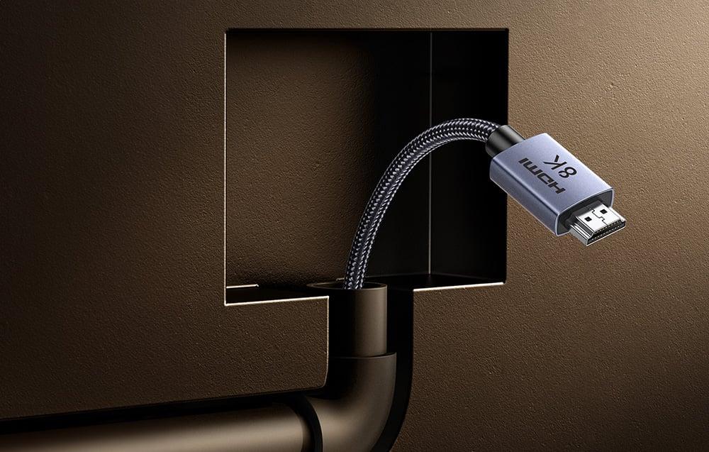 UGREEN extra erős HDMI 8K fonott kábel, 1m (fekete)