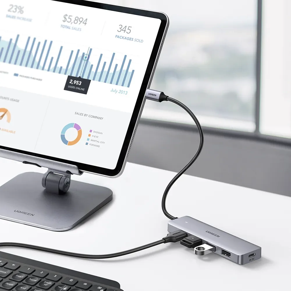 UGREEN CM219 USB-C hub - Tabletes munkakörnyezet