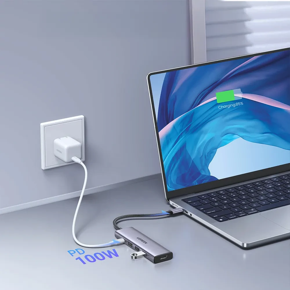 UGREEN CM511 USB-C hub - 100W PD átmenő töltés