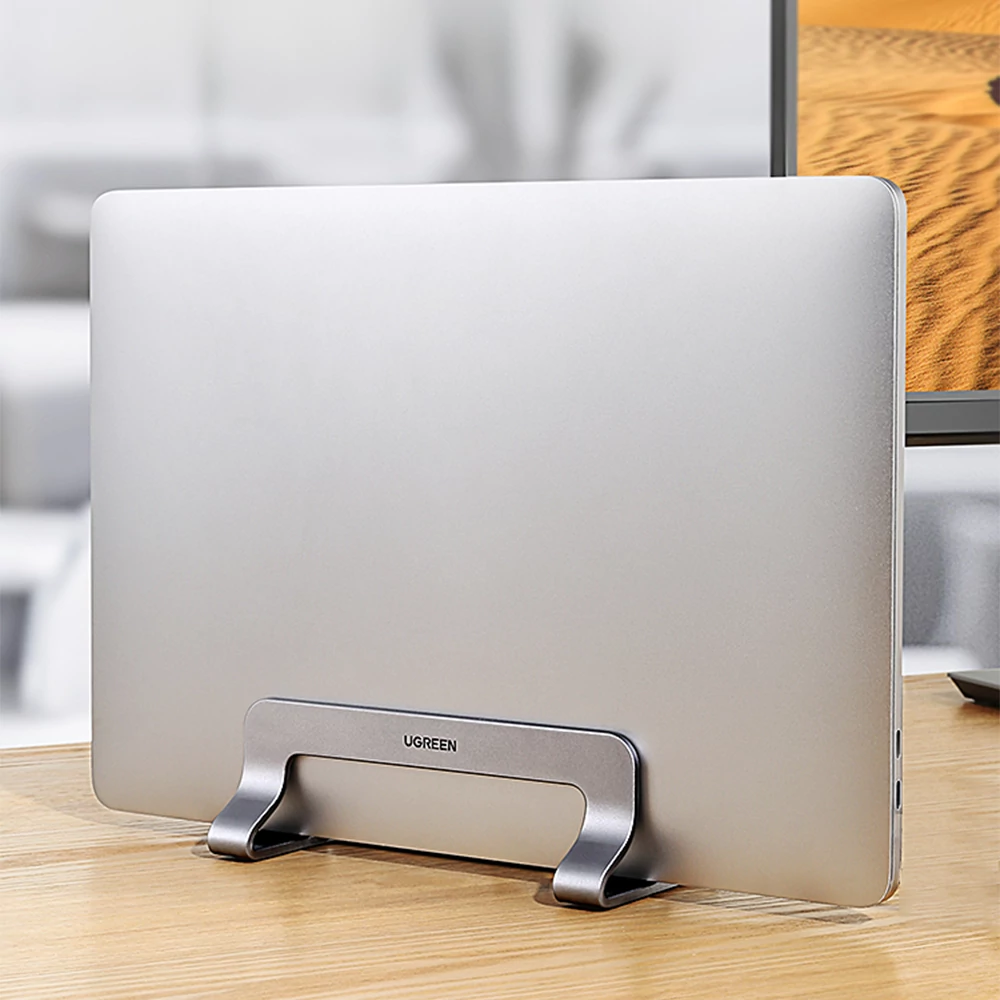 UGREEN UG-LP258 állítható függőleges laptop tartó (ezüst) – Helytakarékos függőleges tárolás