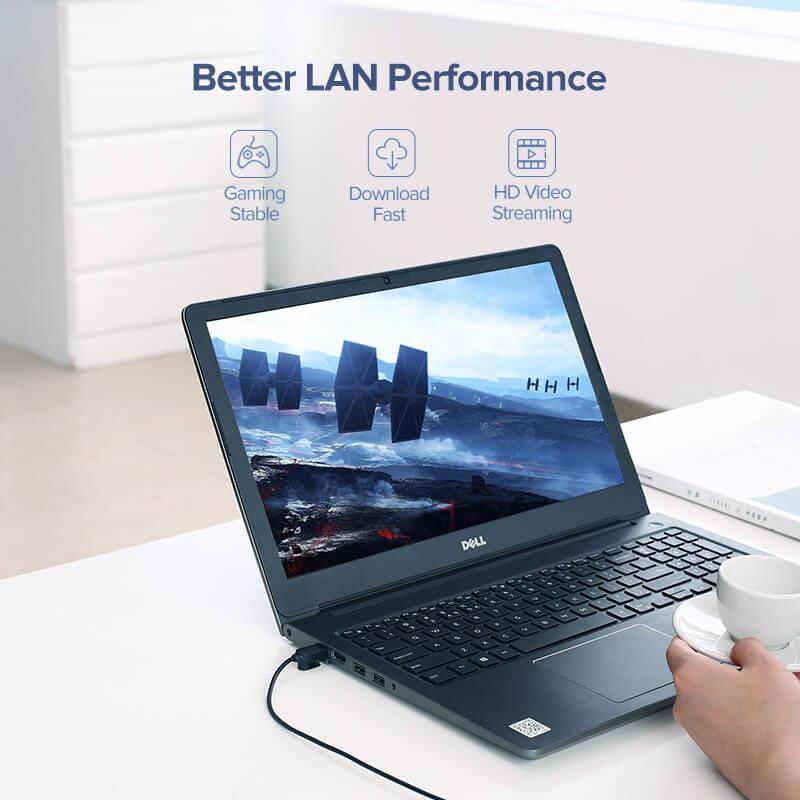 UGREEN NW122 Ethernet kábel – LAN teljesítmény