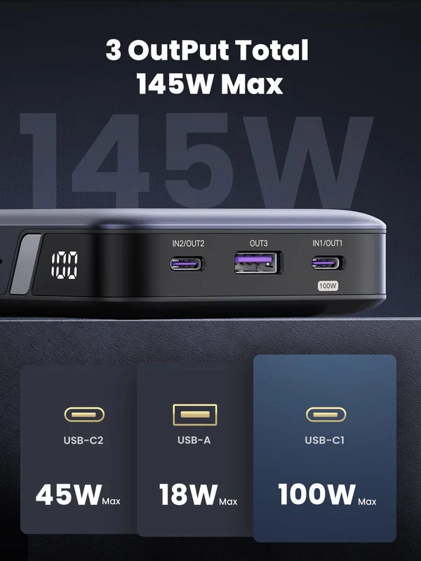 UGREEN Nexode powerbank – Gyorstöltés