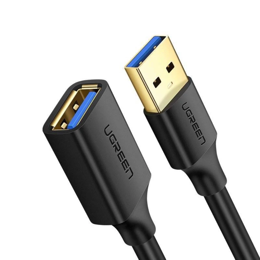 UGREEN USB 3.0 hosszabbító kábel 3 m – US129 (fekete) – Biztos fogás, kényelmes csatlakoztatás