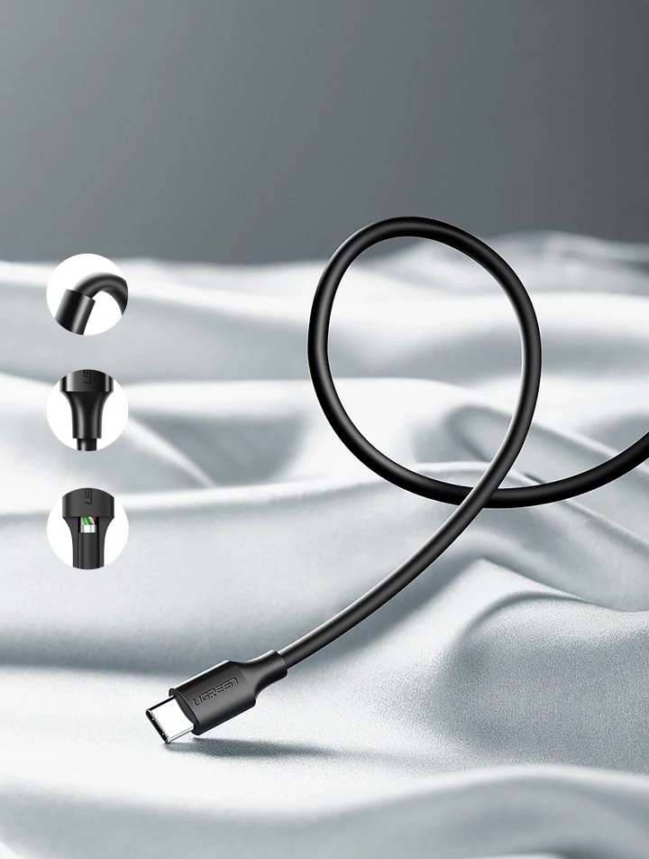 UGREEN USB-A to USB-C Fast Charging Cable – Belső vezetékek és védelem