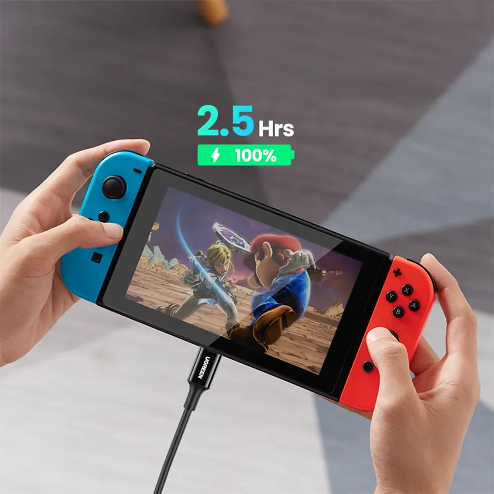 UGREEN US300 USB-C kábel - Nintendo Switch töltése