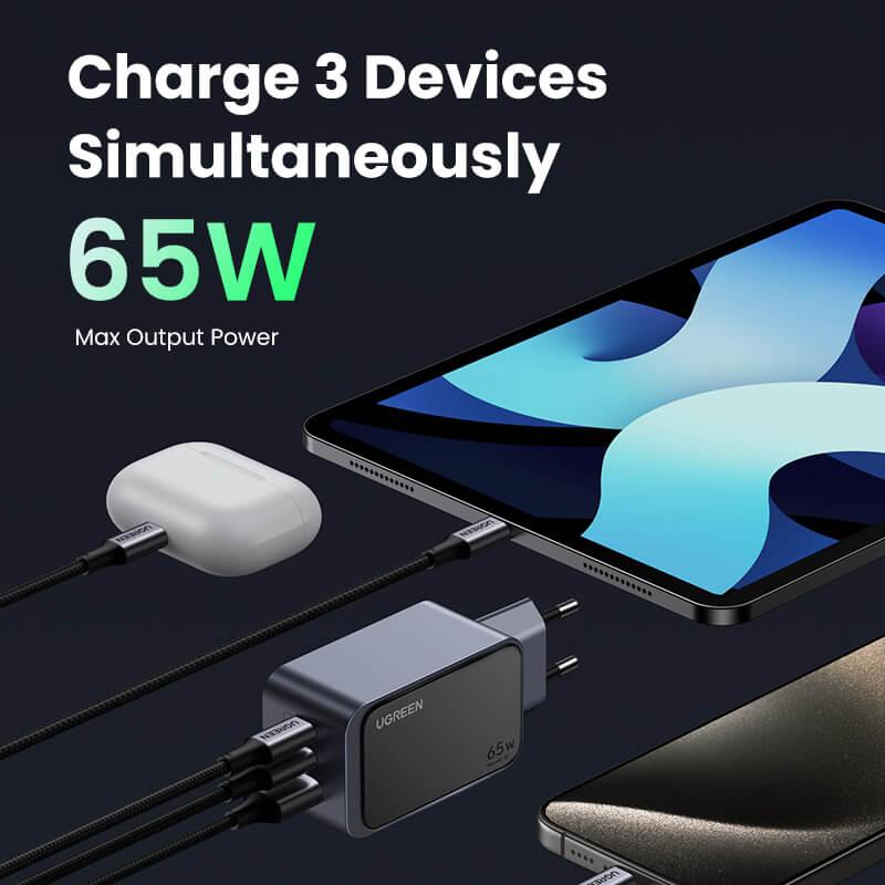 UGREEN Nexode GaN töltő adapter – Több eszköz egyidejű töltése