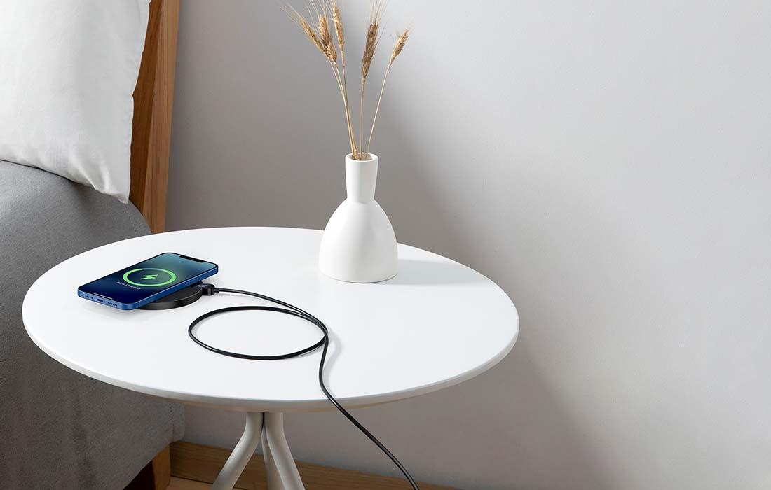 Baseus Digital LED 15W vezeték nélküli töltő, LED kijelzővel