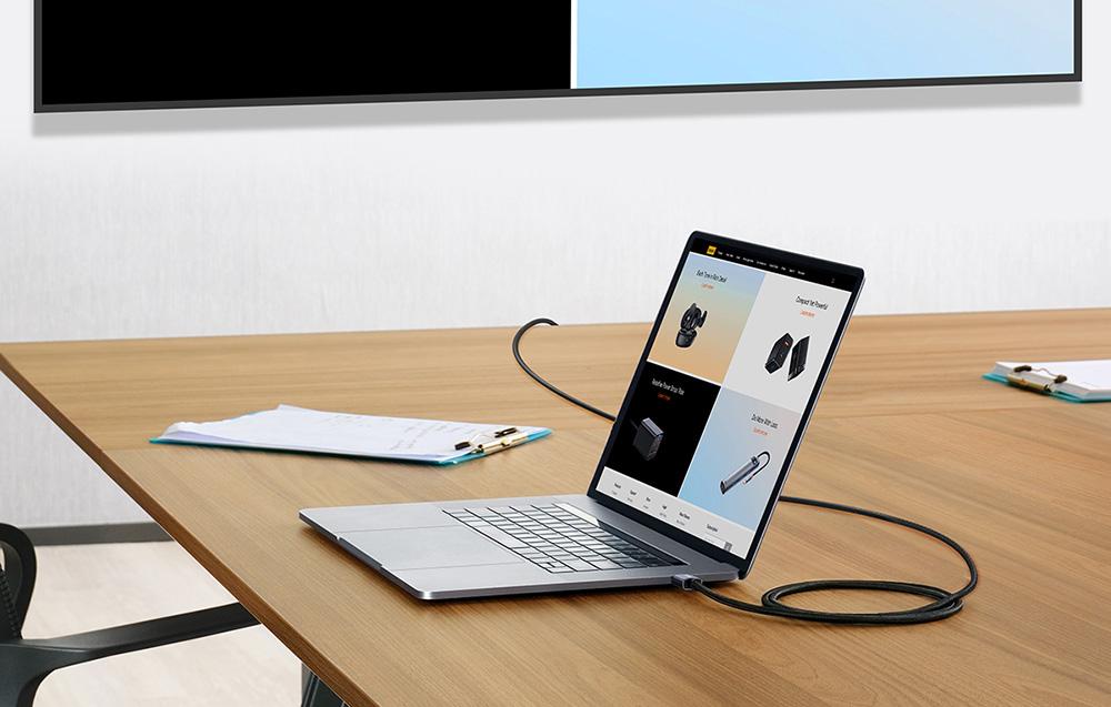 Baseus USB-C HDMI kábel, 4K, 2m (fekete)