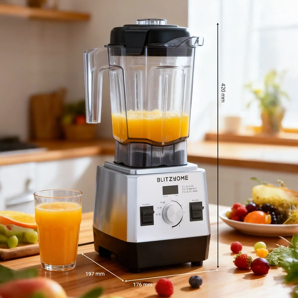 BlitzHome BH-207C asztali turmixgép – Méretezés konyhapultra tervezve