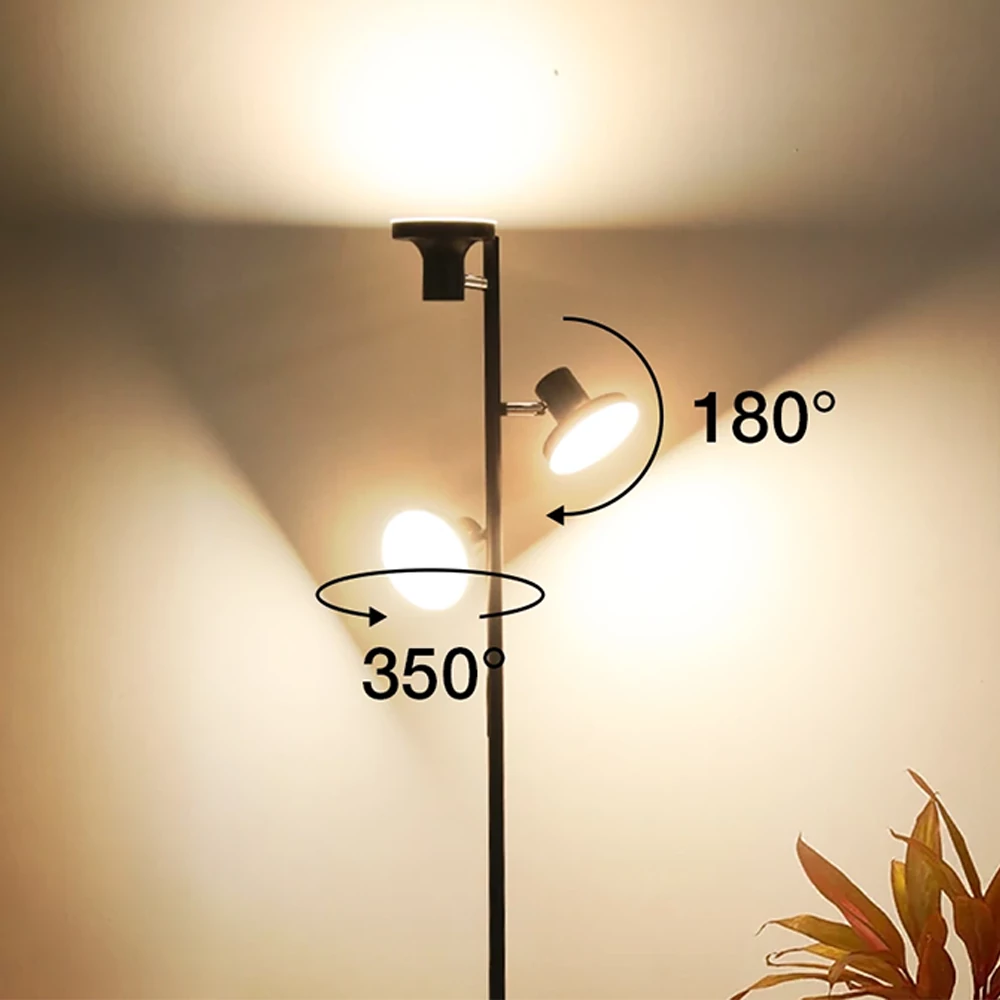 BlitzWill 3 fejes LED állólámpa mágneses távirányítóval, memória funkcióval, állítható fényerő és színhőmérséklettel – Kivitel és méretek