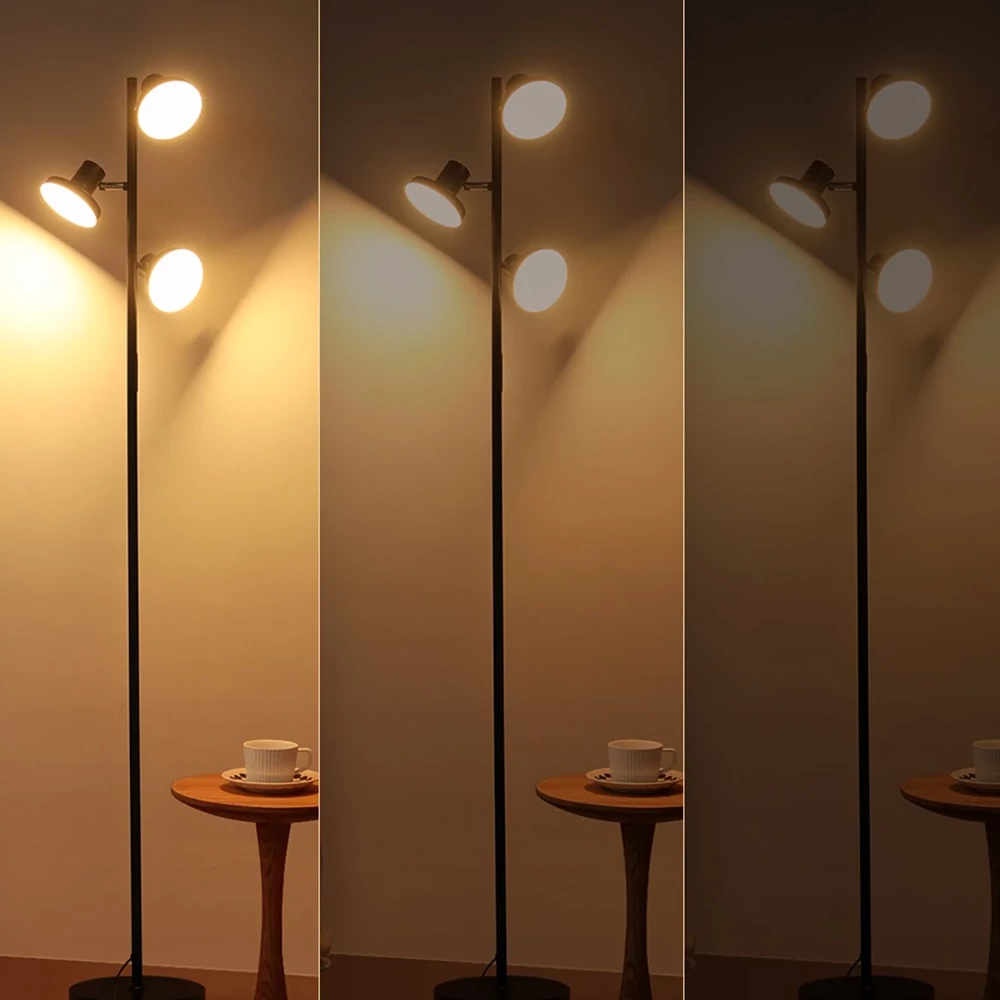 BlitzWill 3 fejes LED állólámpa mágneses távirányítóval, memória funkcióval, állítható fényerő és színhőmérséklettel – Fényerő-szabályzás