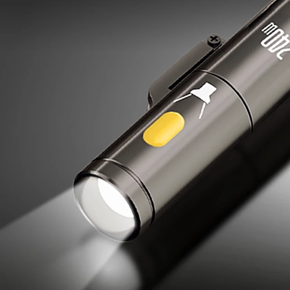 BlitzWolf BW-HDC9 4-az-1-ben gyorstöltő kábel beépített zseblámpával, 240W - Fekete – Beépített zseblámpa