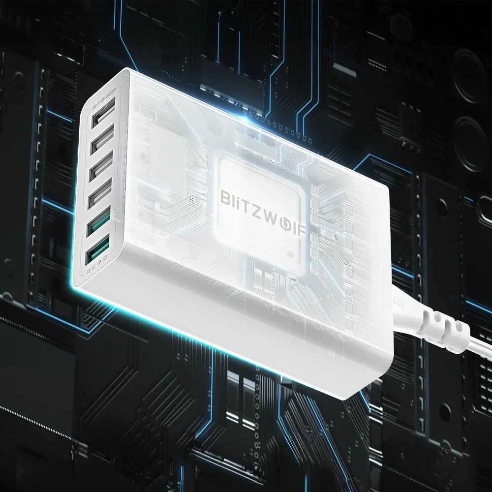 BlitzWolf BW-S15 – 6 portos töltés