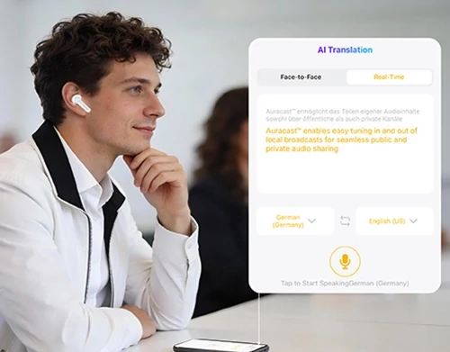 EarFun Air Pro 4+ zajszűrős fülhallgató, AI fordítással, 54 órás üzemidővel, LDAC, Auracast, Bluetooth 6.0 - Fekete