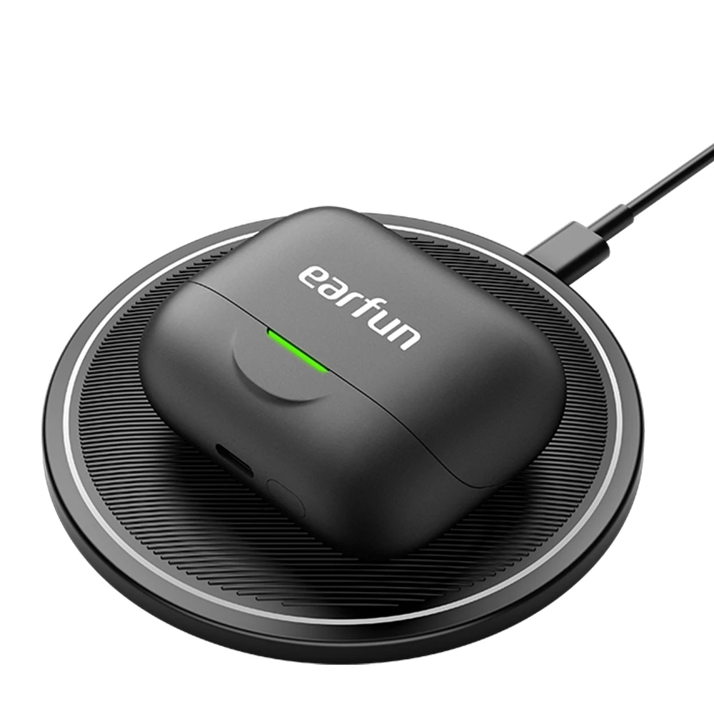 EarFun Air Pro 4+ zajszűrős fülhallgató, AI fordítással, 54 órás üzemidővel, LDAC, Auracast, Bluetooth 6.0 - Fekete
