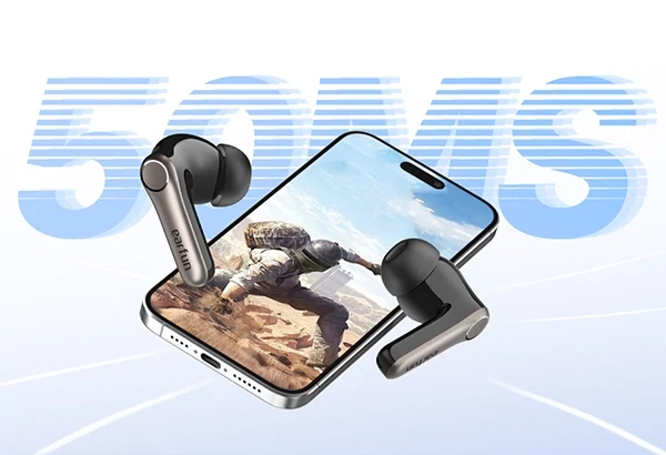 EarFun Air Pro 4+ zajszűrős fülhallgató, AI fordítással, 54 órás üzemidővel, LDAC, Auracast, Bluetooth 6.0 - Fekete
