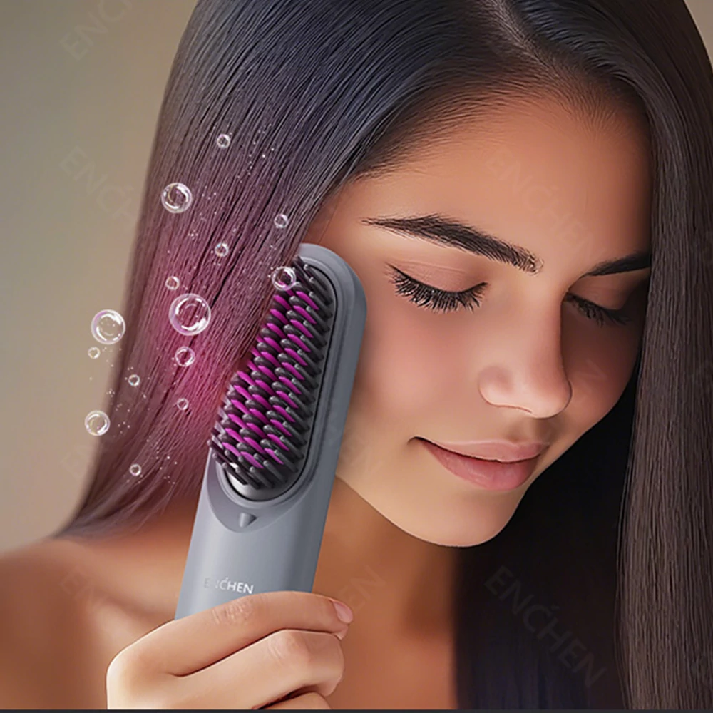 ENCHEN H100 hajsimító kefe – Negatív ion technológia