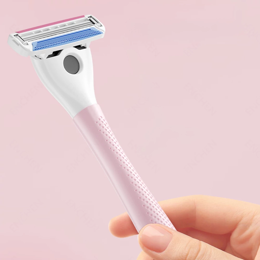 Xiaomi Enchen T30 kézi borotva 3 pengés borotvafejjel, csúszásmentes markolattal - Pink – Csúszásmentes markolat