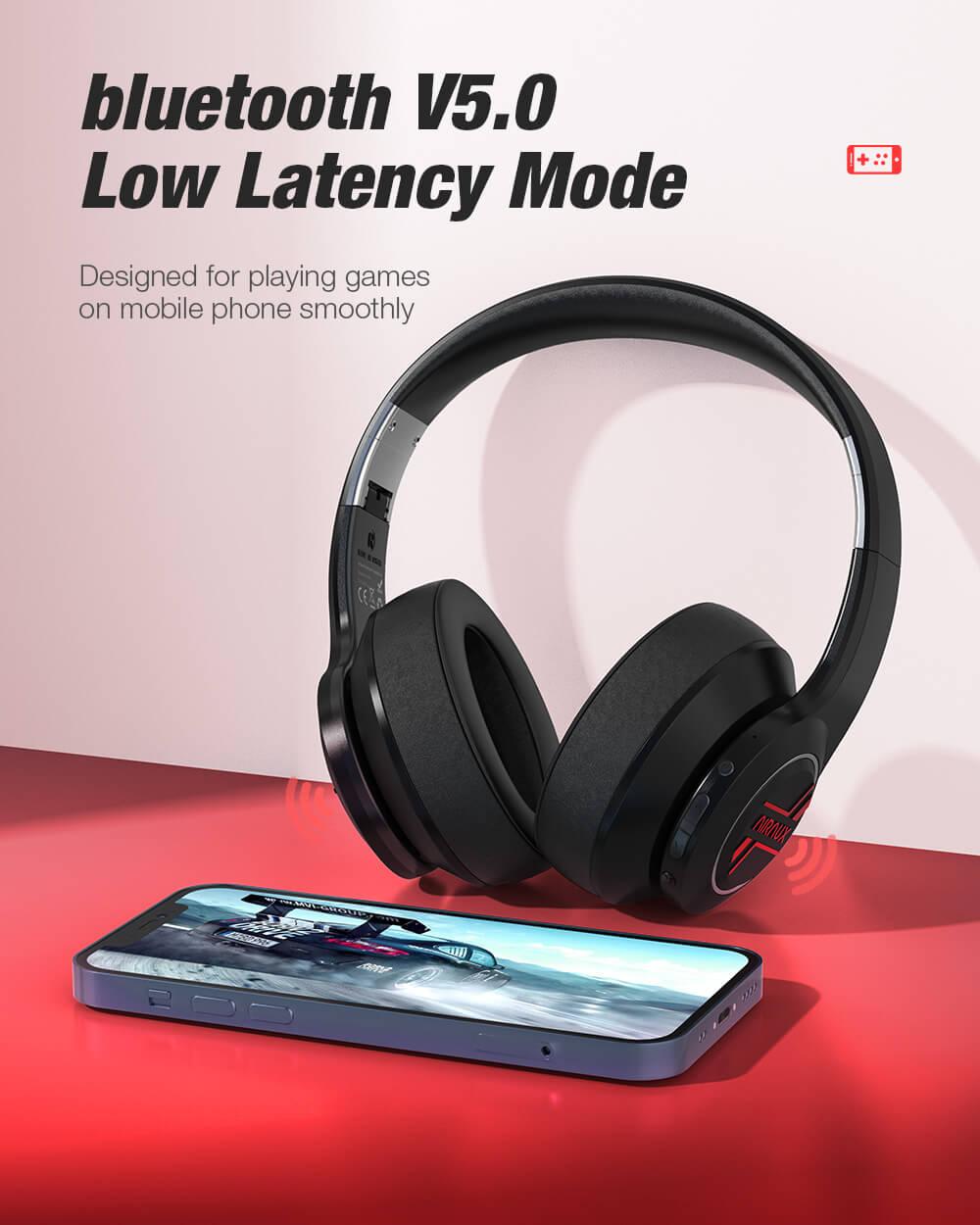 BlitzWolf® AirAux AA-ER3 Bluetooth 5.0 fejhallgató alacsony késleltetés mód