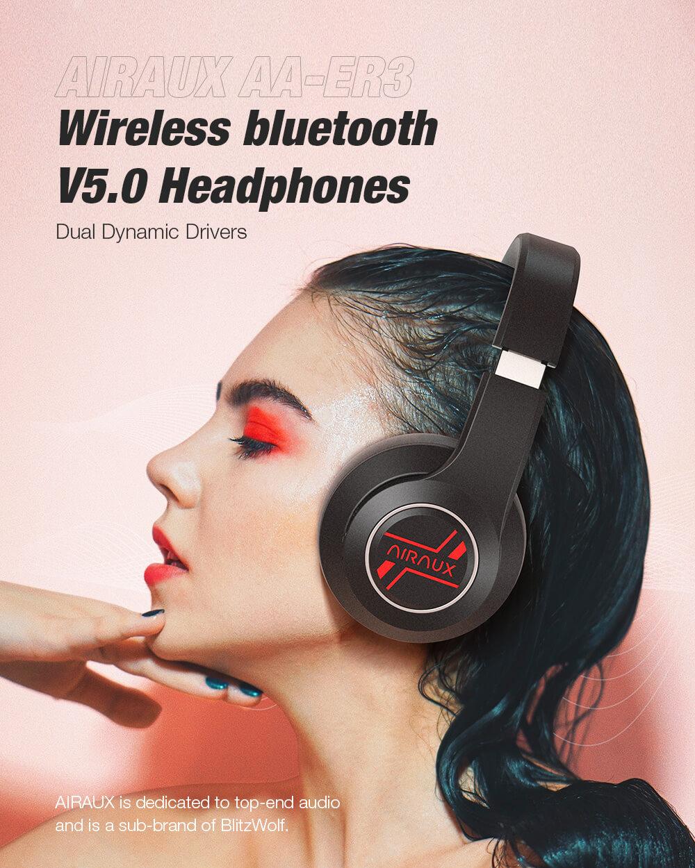 BlitzWolf® AirAux AA-ER3 Bluetooth 5.0 vezeték nélküli fejhallgató
