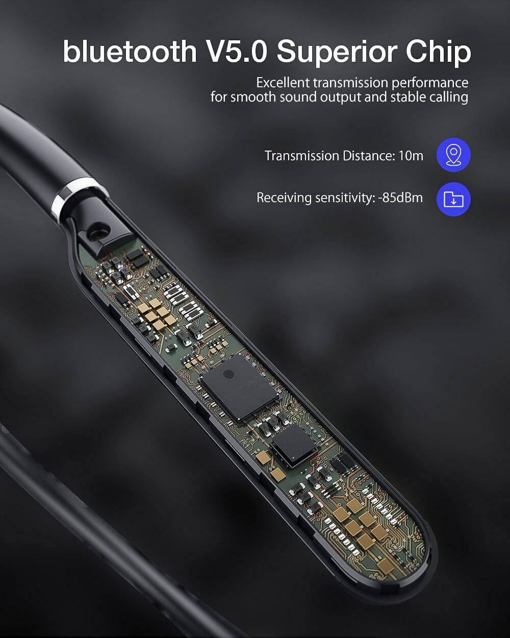BlitzWolf® BW-ANC2 Bluetooth 5 chipes fülhallgató belseje