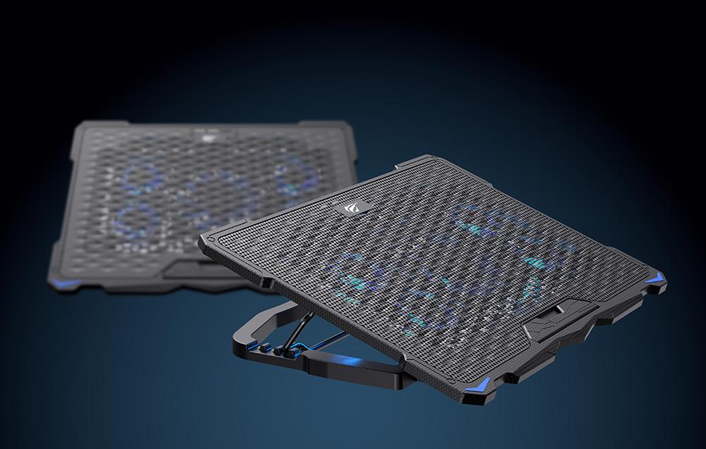 Havit laptop hűtőpad 5 beépített ventilátorral, 17 méretig