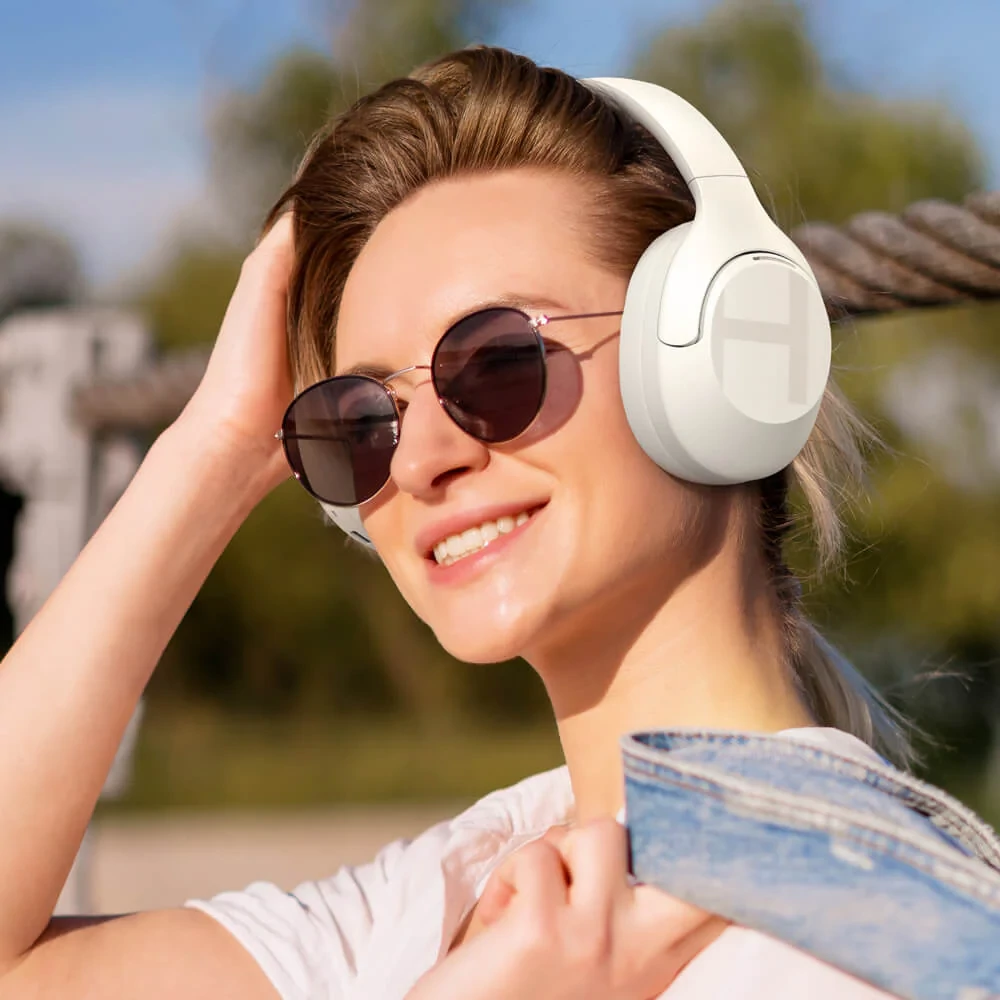 Xiaomi Haylou S35 vezeték nélküli fejhallgató, ANC (fehér-bézs)