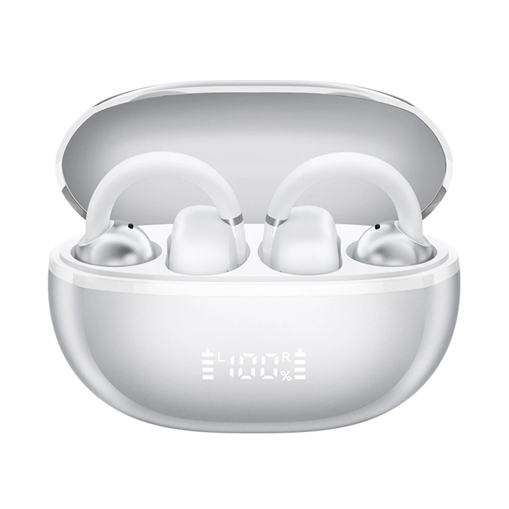 Xiaomi Haylou Airfree fülre kapaszkodós vezeték nélküli akkumulátor kijelzős fülhallgató (fehér)