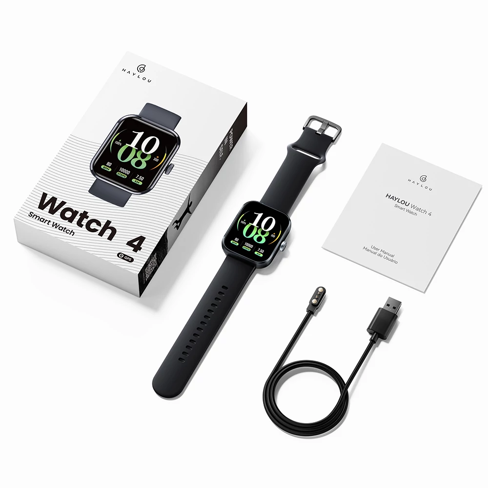 Haylou Watch 4 aktivitásmérő okosóra - ezüst