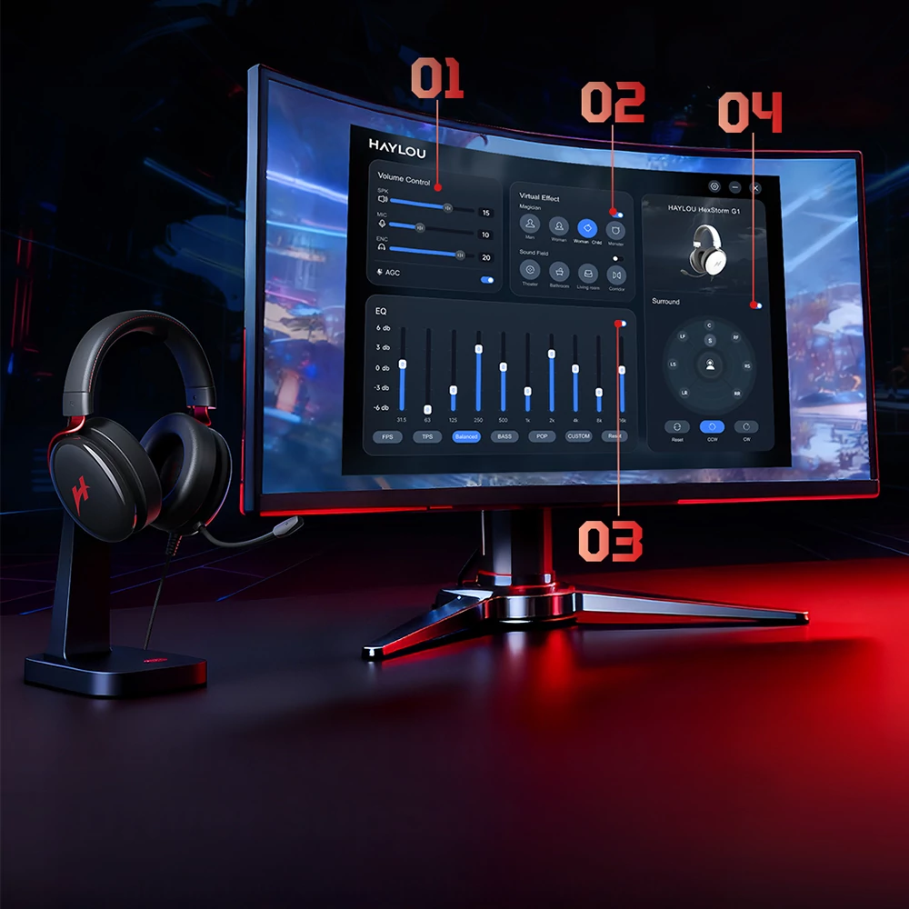 HAYLOU HexStorm G1 – Dedikált driver támogatás