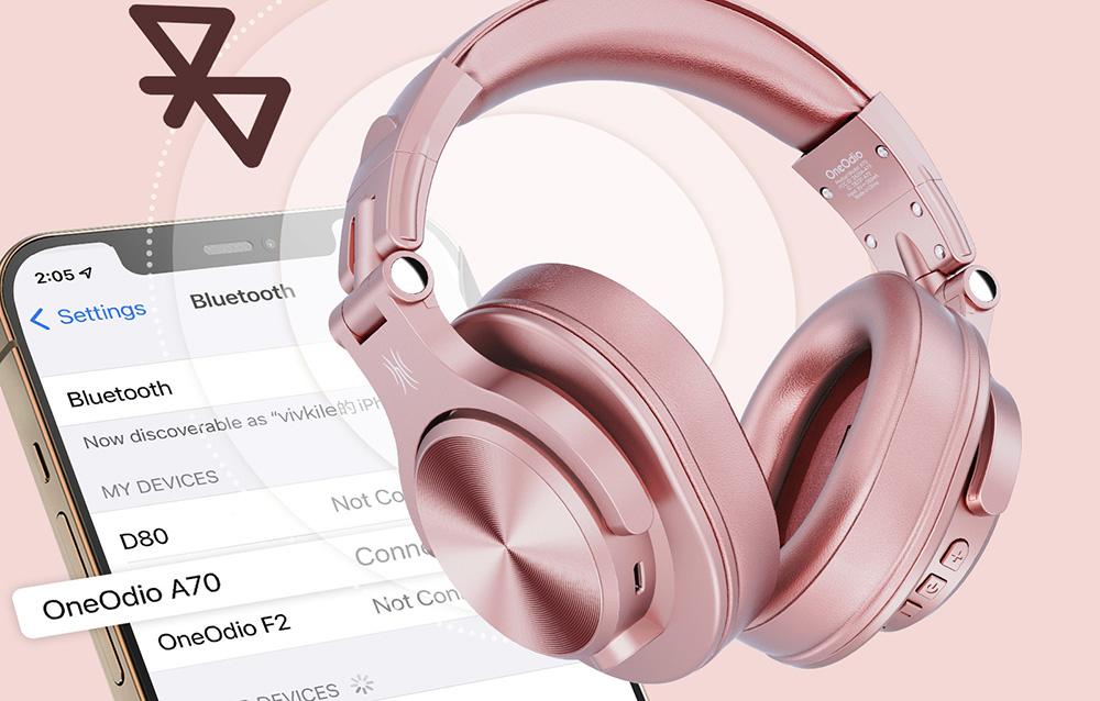 Headphones OneOdio Fusion A70 pink