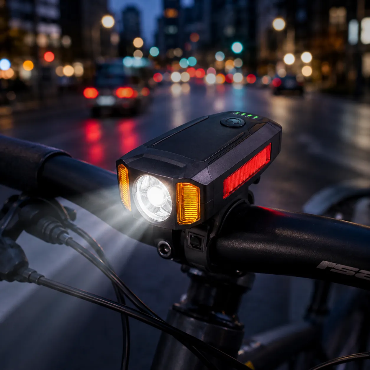 BIKIGHT kerékpár lámpa 4 féle üzemmóddal - 300 lm, 1200mAh