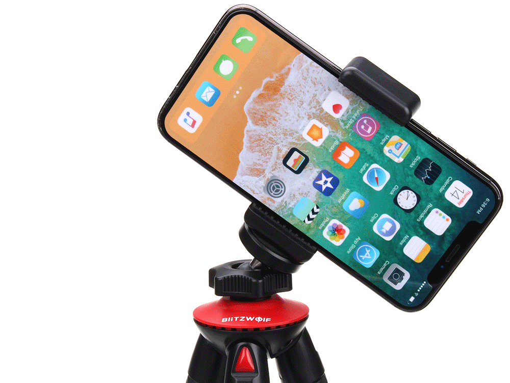 BlitzWolf® BW-BS7 flexibilis vízálló tripod bluetooth távirányítóval hajlítható