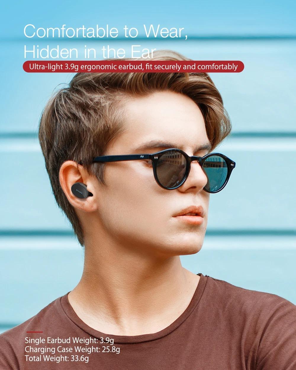 BlitzWolf® AirAux AA-UM4: TWS dynamic hifi mini fülhallgató (IPX5)
